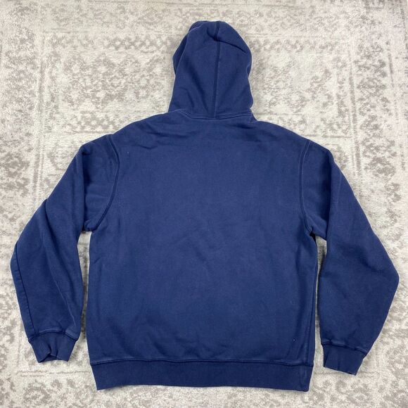 Vintage Nike Hoodie Mens Logo Print Embroidered Y2K Blue Pullover Size Large - Picture 5 of 6